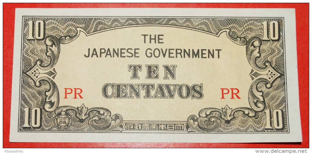 * JAPAN OCCUPATION: PHILIPPINES ★ 10 CENTAVOS (1942) CRISP! LOW START&#9733;NO RESERVE! - Philippines