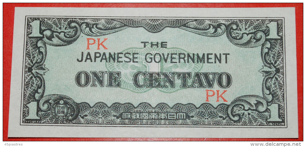 * JAPAN OCCUPATION: PHILIPPINES★ 1 CENTAVO (1942) UNC CRISP LOW START&#9733;NO RESERVE! - Philippinen