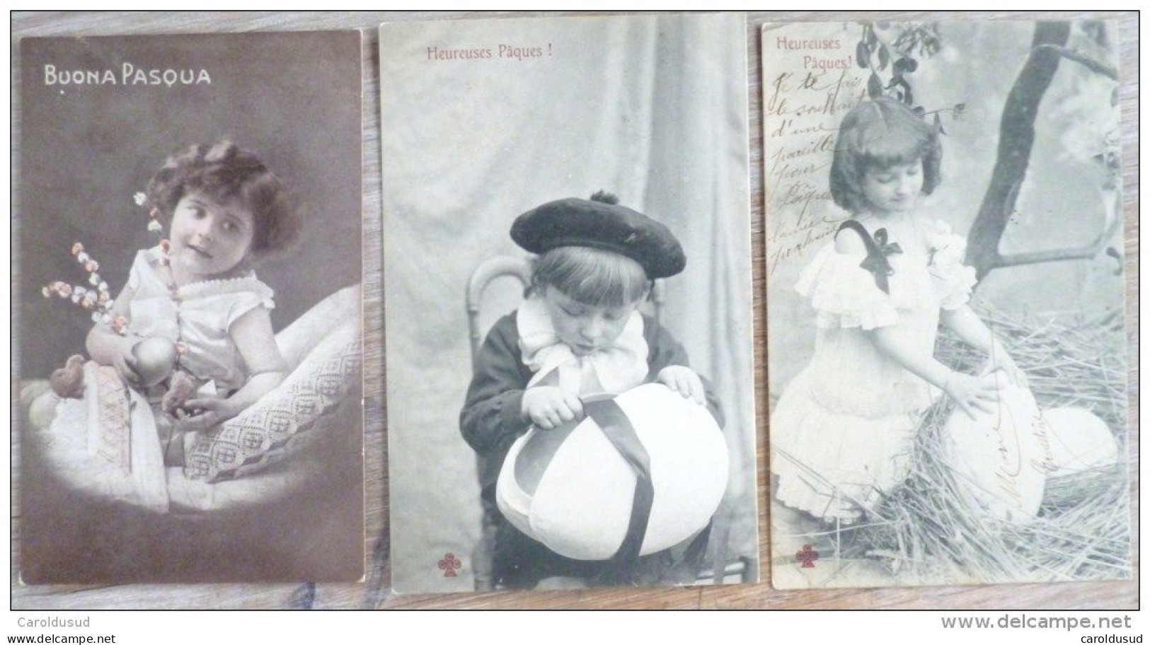 CPA  LOT 16X PHOTO SCENE  ENFANT PORTRAIT fille DUO FETE PAQUES OEUF OEUFS VOIR PHOTO POUR TIMBRES