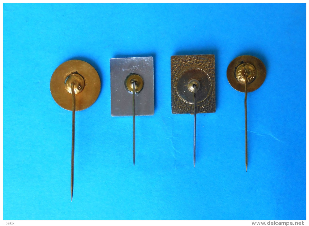 NIKOLA TESLA Famous Inventor * Old Rare Pin Badge - 4. Pcs.* Radio Physicist Inventeur Erfinder Anstecknadel Distintivo - Berühmte Personen
