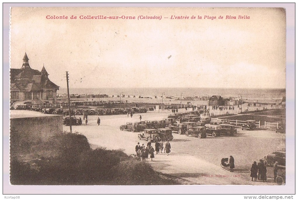 Colonie De COLLEVILLE - SUR - ORNE . L'Entrée De La Plage De Riva - Bella . - Autres & Non Classés