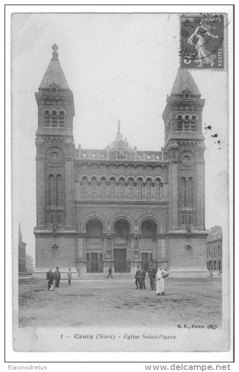 Croix (59) - Eglise Saint-Pierre. Bon état, A Circulé. - Autres & Non Classés