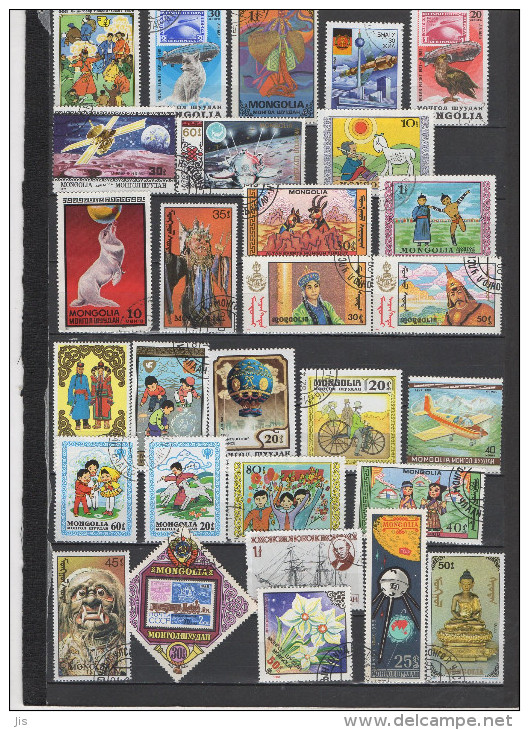 ASIE MONGOLIE BIRMANIE Lot De Plus De 75 Timbres - Collections (sans Albums)