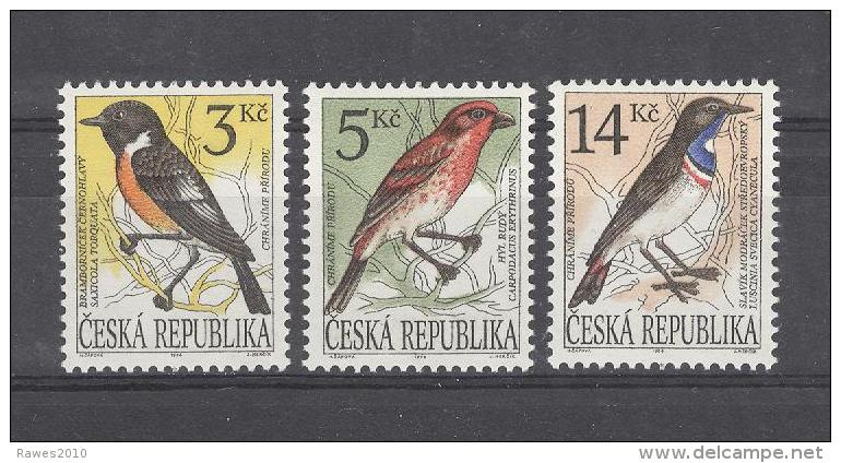 Tschechische Republik 1994 MI. 49 - 51 3 + 5 + 14 Kc. Postfr. Vögel - Unused Stamps