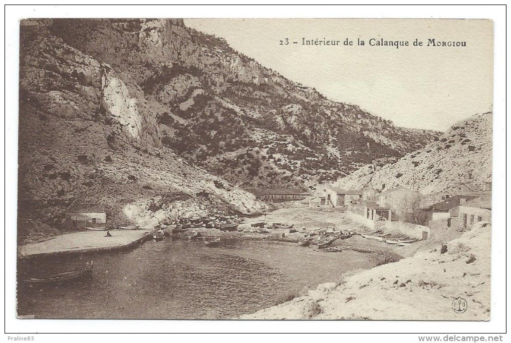 CPA - MARSEILLE, INTERIEUR DE LA CALANQUE DE MORGIOU - Bouches Du Rhône 13 - Non Classés