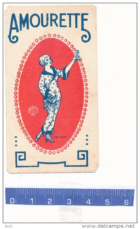 Carte Parfumée - Amourette, Distillerie Hémard - Profumeria Antica (fino Al 1960)