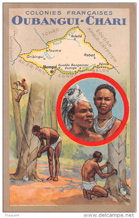 ¤¤  -  Colonies Françaises  -  OUBANGUI-CHARI  -  Carte Publicitaire Des Produits Du Lion Noir  -  ¤¤ - Non Classés