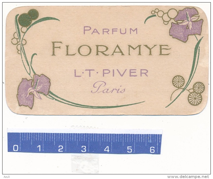 Carte Parfumée - Floramye, L.T. Piver - Anciennes (jusque 1960)