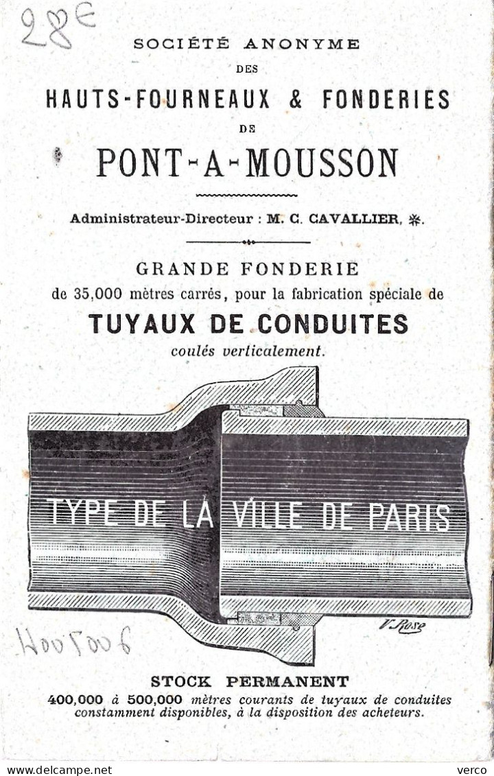 LIVRET TECHNIQUE  Tuyaux Et Regards De PONT A MOUSSON - 13,5 X 9 Cm, 24 Pages De 1902 - Pont A Mousson