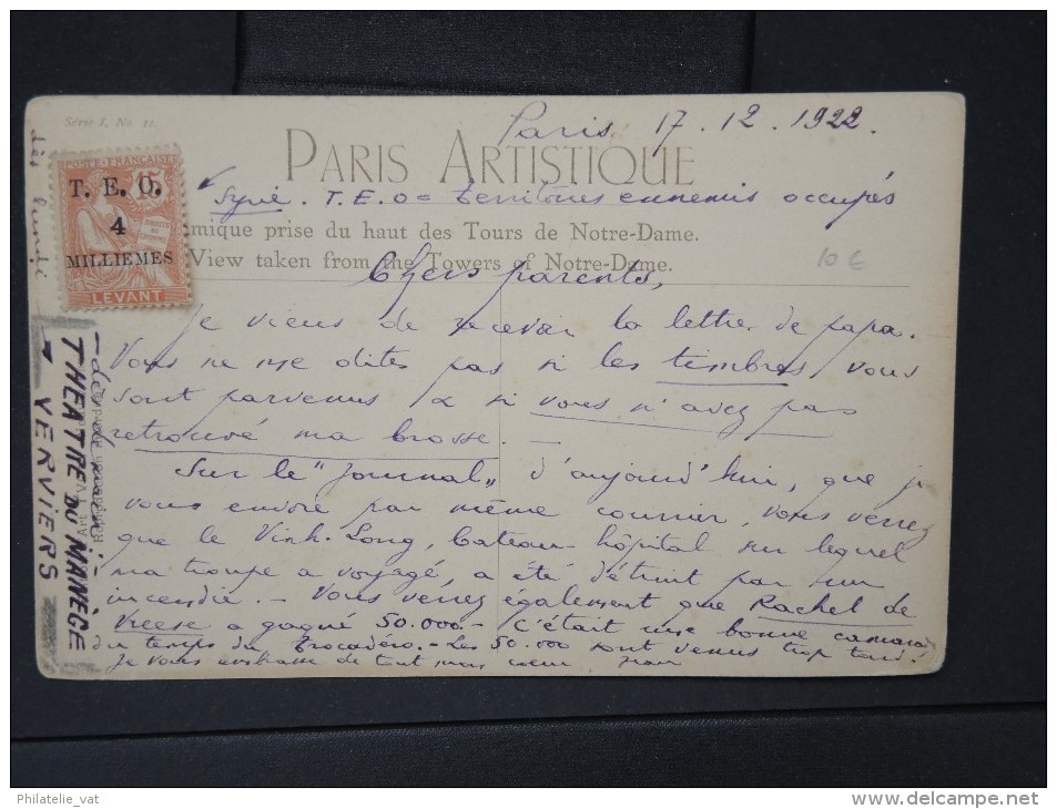 FRANCE-LEVANT- Correspondance D Un Militaire En Syrie En 1922  A Voir    Lot P4994 - Cartas & Documentos