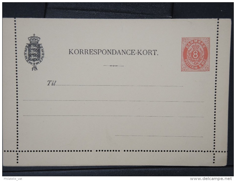 DANEMARK- 2 Entiers Postaux ( 1 Carte Lettre +1 Carte) Non Utilisés  A Voir    Lot P4995 - Ganzsachen