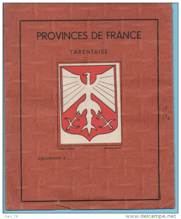 Protège Cahier Série "provinces De France" Modèle Déposé Fernand LANORE - Protège-cahiers