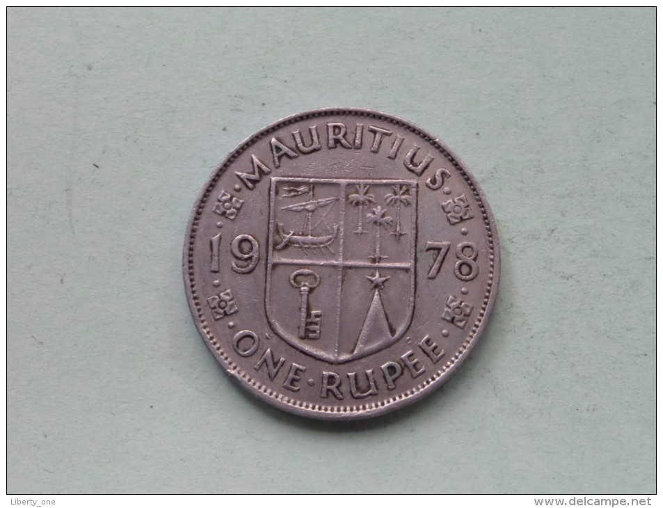 1978 - ONE RUPEE / KM 35.1 ( Details See Photo ) ! - Maurice