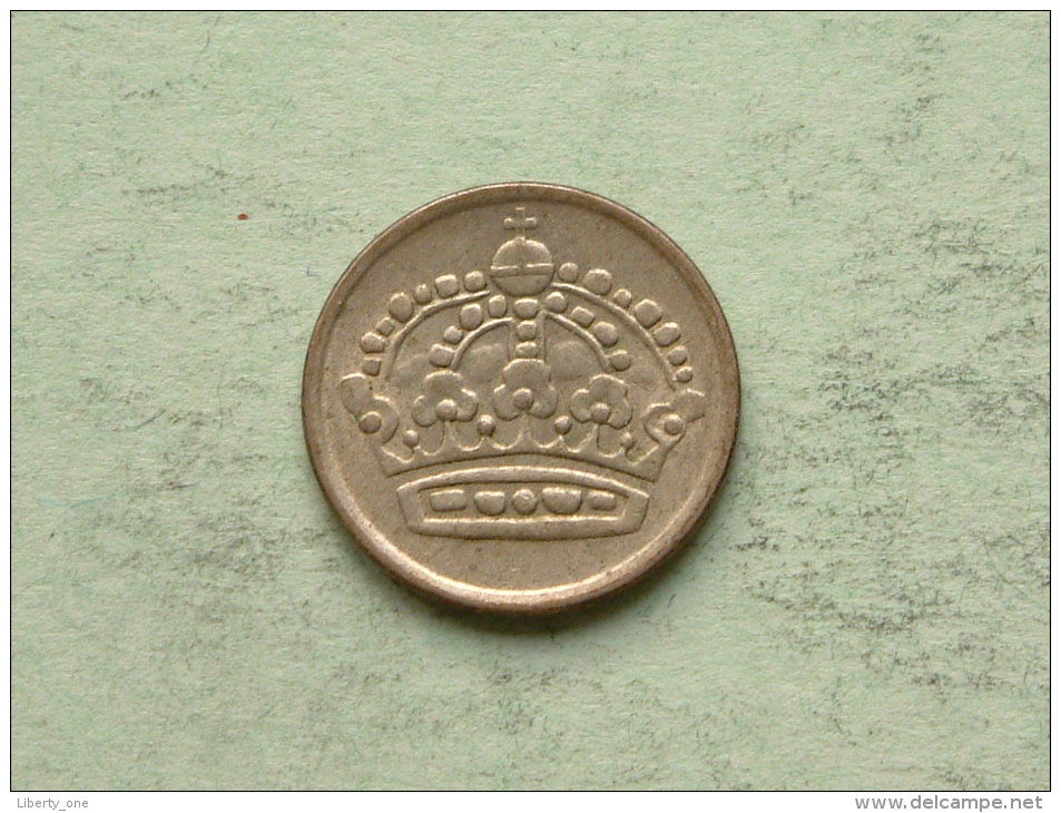 1957 - 10 Ore / KM 823 ( Uncleaned Coin / For Grade, Please See Photo ) !! - Suède