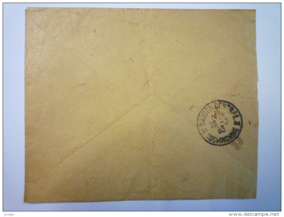 Enveloppe  Au Départ De  PNOM-PENH  à Destination De  SAÏGON   1933 - Cambodia