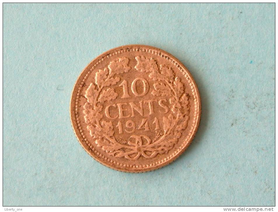 1941 - 10 CENT / KM 163 ( Uncleaned Coin / For Grade, Please See Photo ) !! - 10 Cent