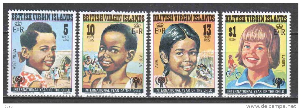 British Virgin Islands 1979 Mi 358-361 MNH CHILDREN - Britse Maagdeneilanden