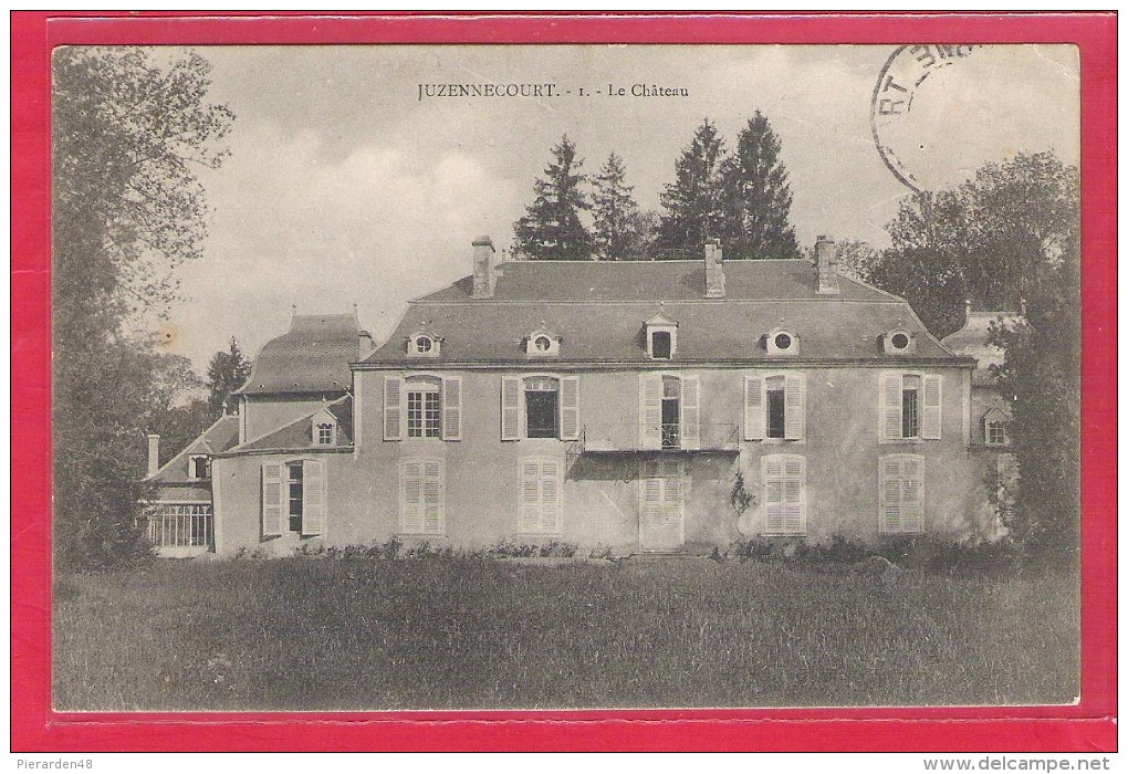 52- Juzennecourt-le Château- TAILLE Cpa   écrite 1904 - Juzennecourt