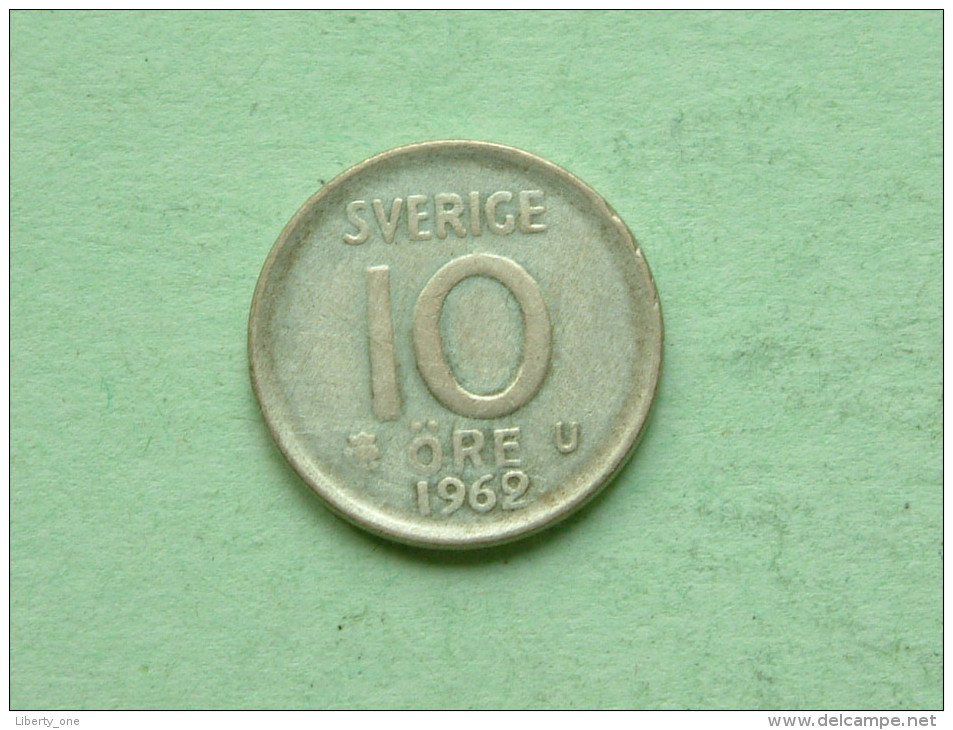 1962 U - 10 Ore / KM 823 ( Uncleaned Coin - For Grade, Please See Photo ) !! - Suède