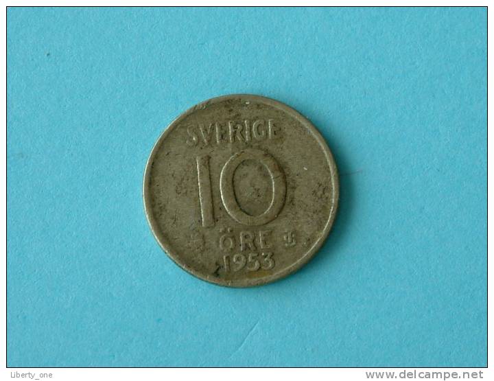 1953 - 10 ORE / KM 823 ( For Grade, Please See Photo ) ! - Suède