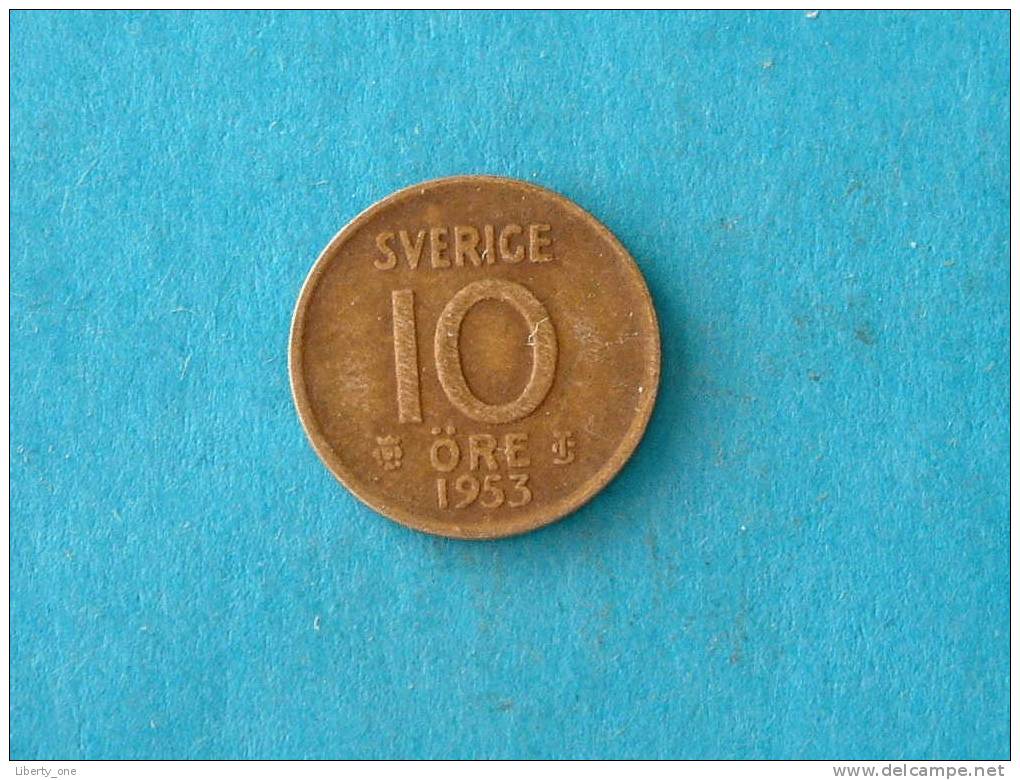 1953 TS - 10 ORE / KM 823 ( For Grade, Please See Photo ) ! - Schweden