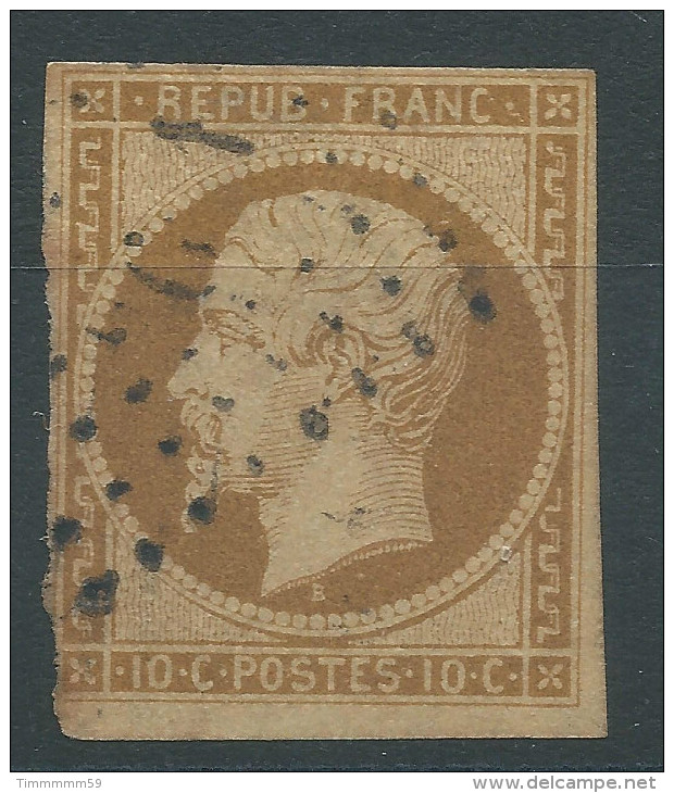 Lot N°28722   N°9d Bistre Brun Foncé, Oblit PC, 3 Belles Marges, Coté 1200 Euros - 1852 Luis-Napoléon