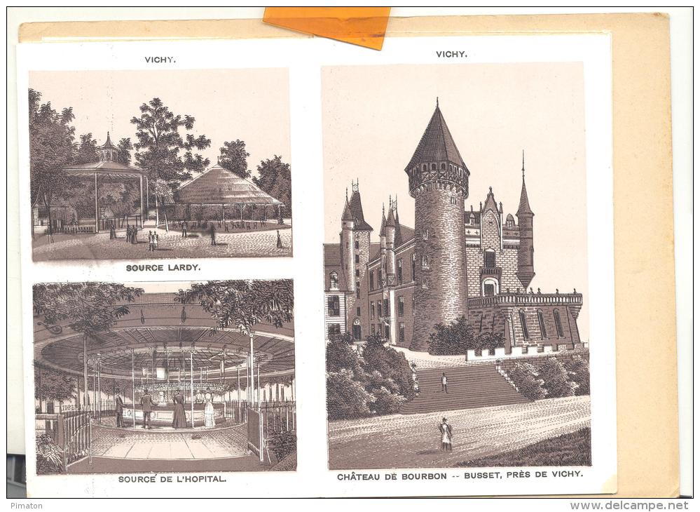 CARNET DE 12 PHOTOS : Souvenir De VICHY , Bon état ( Voir Scans ) - Bourgogne