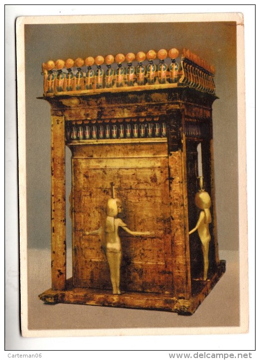 Egypte - Tut Ank Amen's Treasures - Canopic Shrine And Golden Figures Of Goddesses - Musea