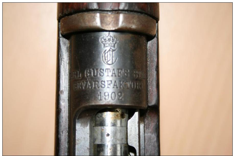 Cal Gustav Carabine Le Fusil Suédois Le Modèle 1902 Original 6,5x55, 9mm Cartouches à Blanc - Armes Neutralisées