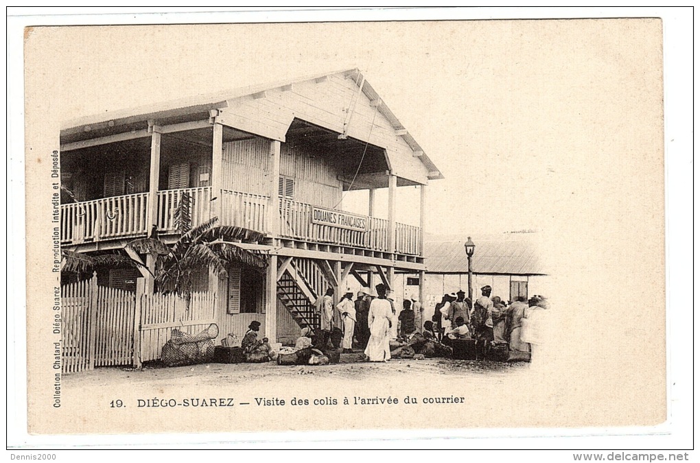DIEGO SUAREZ - Antsiranana - Visite Des Colis à L'arrivée Du Courrier - Ed. Chatard, Diego-Suarez - Madagascar
