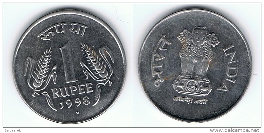 INDIA 2 RUPIAS RUPEES 1995 - India