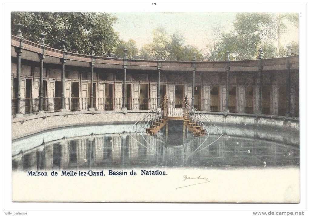 CPA - Maison De MELLE LEZ GAND - Bassin De Natation - Couleur 1906   // - Melle