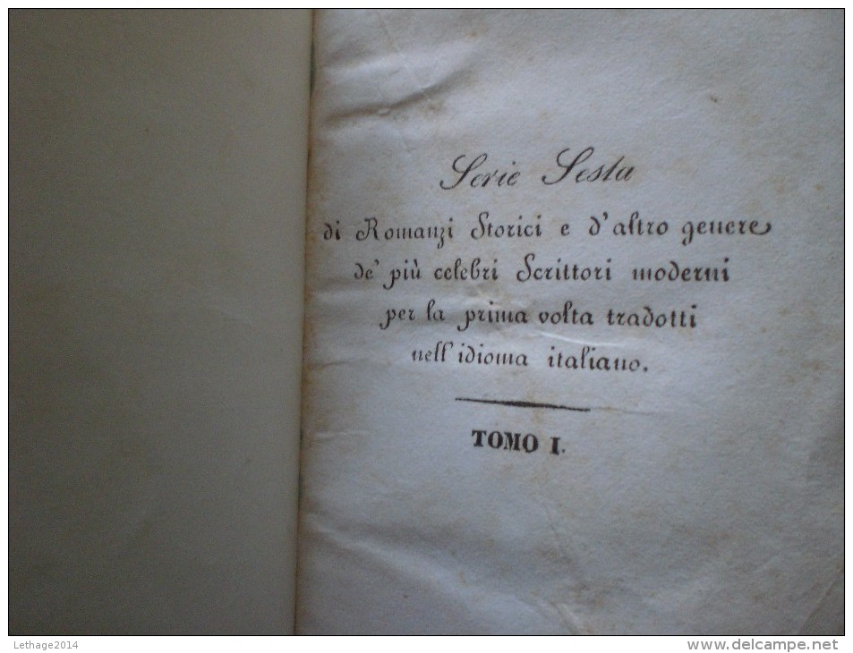 ANTICO LIBRO DI LETTERATURA STORICA ALESSANDRO DUMAS ANNO 1840 MILANO - Anciens