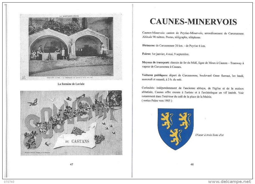 NOTRE VILLAGE PAR LA CARTE POSTALE - CANTON DE PEYRIAC MINERVOIS ( AUDE ) Tome 1 - Languedoc-Roussillon