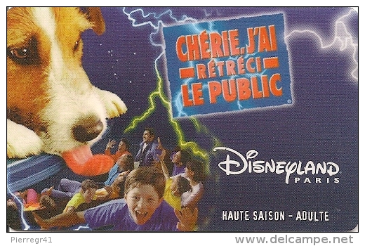 PASS--DISNEY-1999-DISNEYLAND-P ARIS-CHERIE J AI RETRECI-V° SPEOS-99/06/HOA -TBE - Passeports Disney