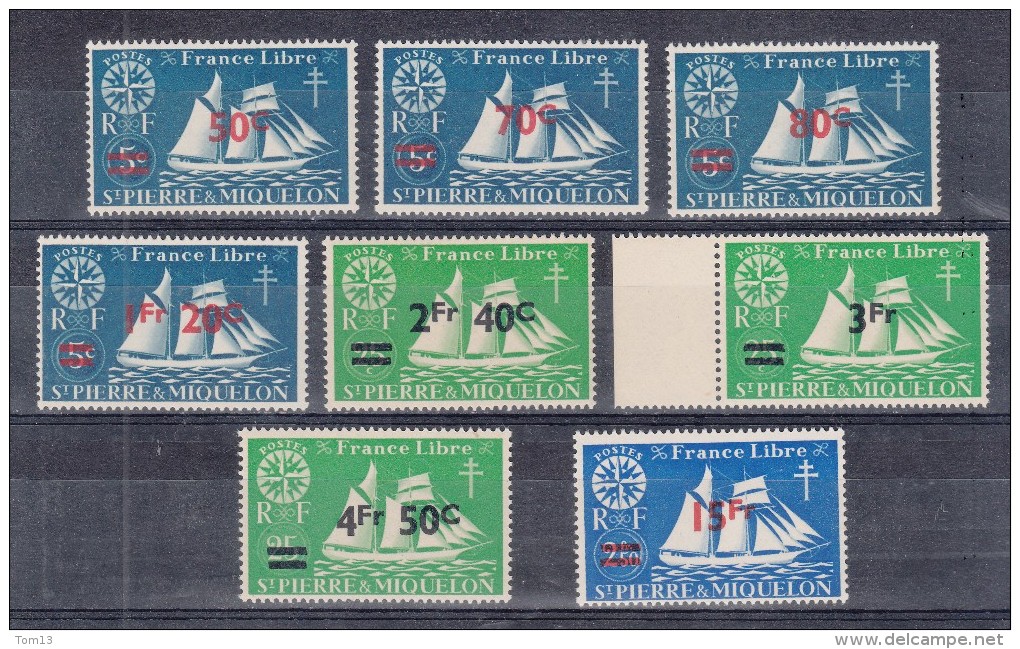 SPM   N° 315 à 322  Neuf ** - Unused Stamps