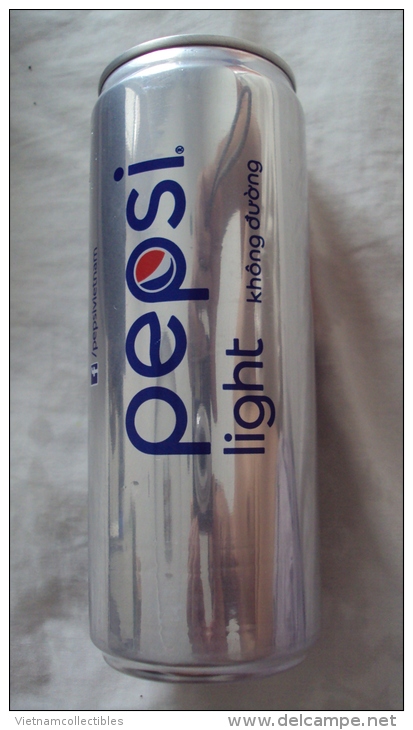 Vietnam Viet Nam Pepsi NO SUGAR 330ml SLIM Empty Can - New Design In 2015 / Opened At Bottom - Cannettes