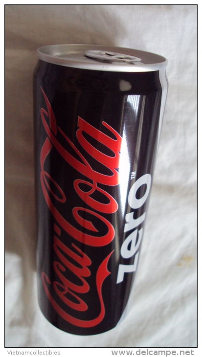 Vietnam Viet Nam Coca Cola Zero Slim 330ml Can 2015 / Opened By 2 Holes - Cannettes