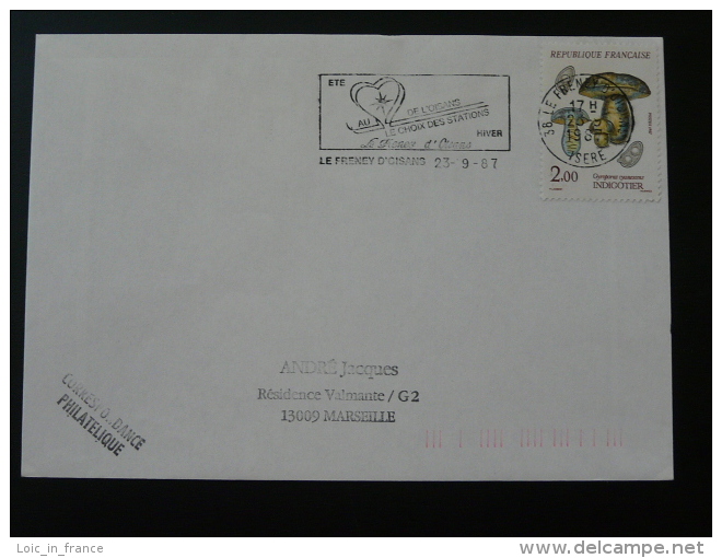 38 Isere Le Fresnay D'Oisans - Flamme Sur Lettre Postmark On Cover - Oblitérations Mécaniques (flammes)