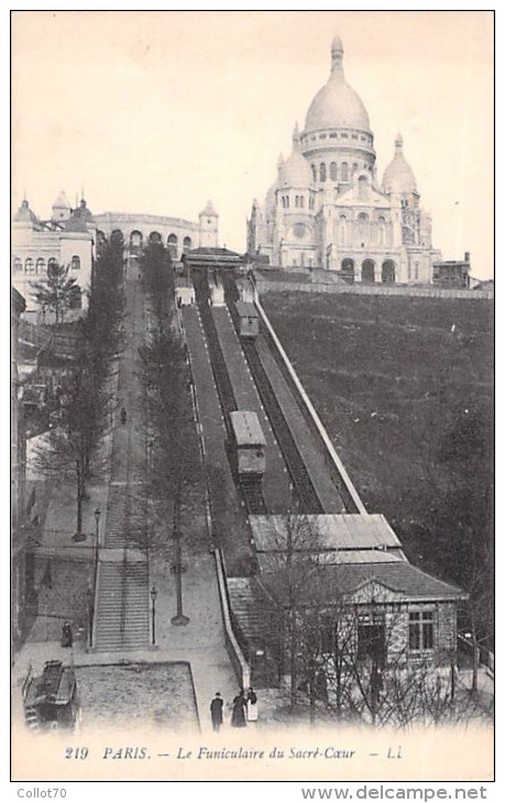 PARIS. Le Funiculaire Du Sacré Coeur. - Autres & Non Classés