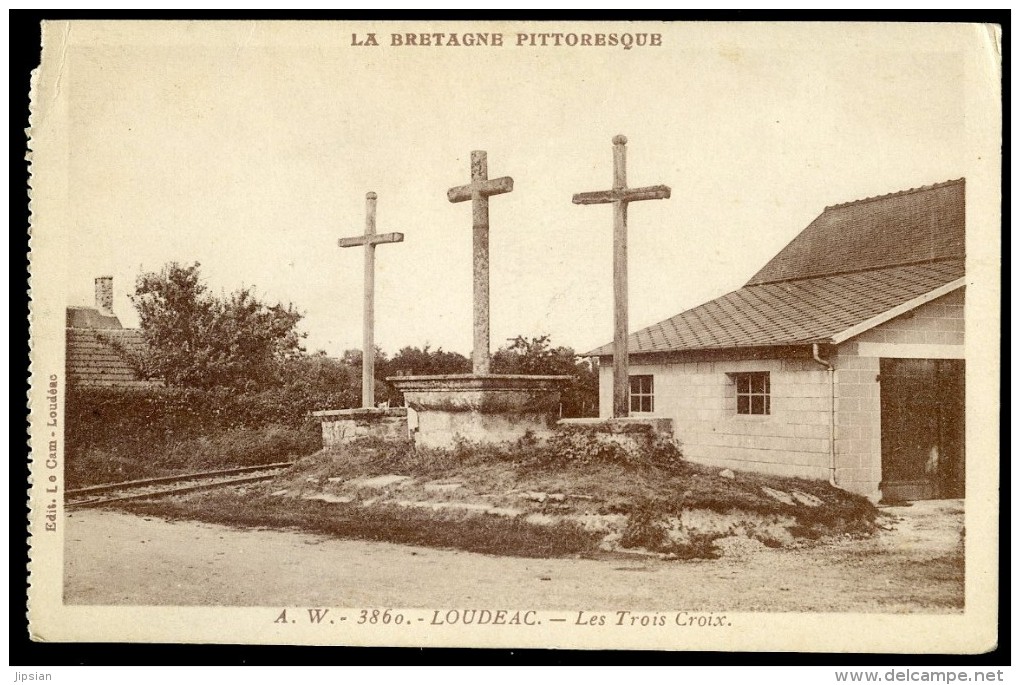 Cpa Du 22 Loudéac Les Trois Croix     AG15 19 - Loudéac