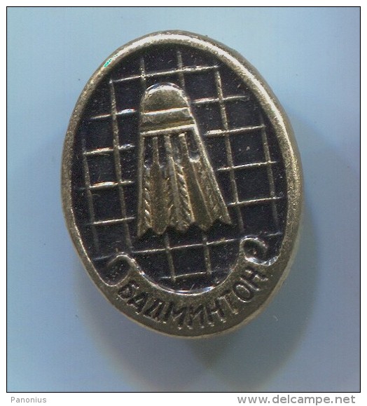 Badminton Sport - Russian Pin, Vintage Badge - Badminton