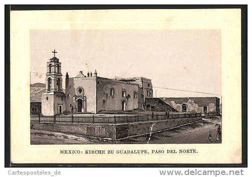 Sammelbild Schicht's Patent-Seife, Mexiko, L'Église Zu Guadalupe, Paso Del Norte - Unclassified