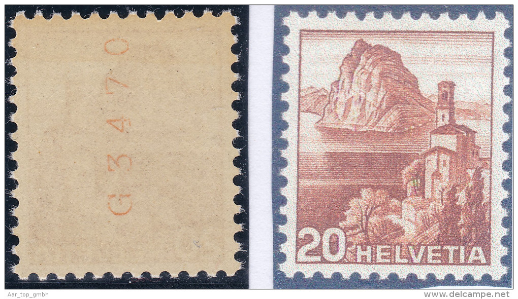 Schweiz 1948 Zu#287 RM Rollenmarke 20Rp  ** Postfrisch - Rouleaux