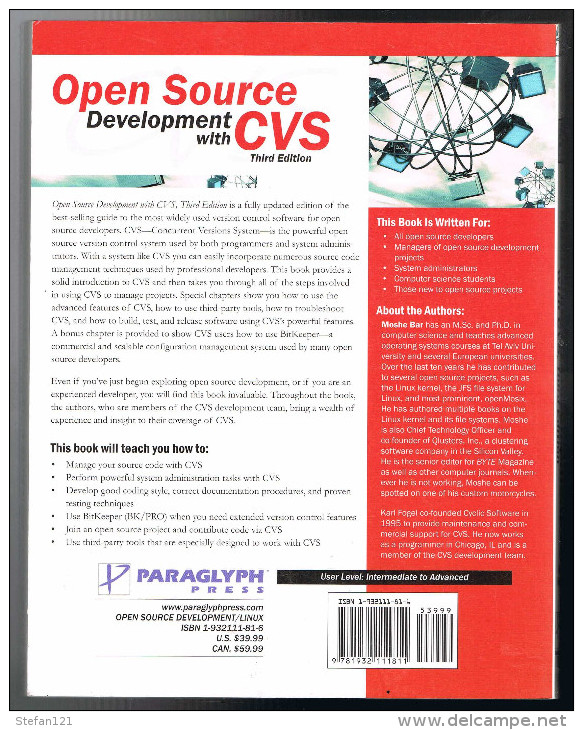 Open Source Developpement With CVS - Moshe Bar Karl Fogel - 2003 - 346 Pages 23 X 18 Cm - Bouwkunde