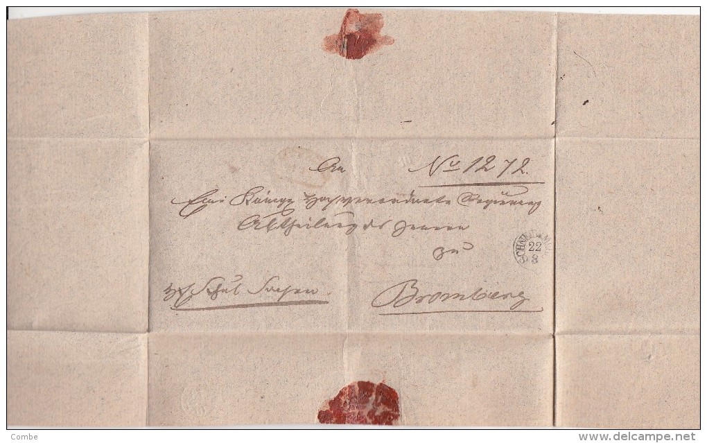 LETTRE RÉUTILISÉE POUR LA RÉPONSE SCHNEIDEMUHL (CACHET?) ( PILA POLOGNE) - BROMBERG ( BYDGOSZCZ POLOGNE ) / 5966 - Briefe U. Dokumente