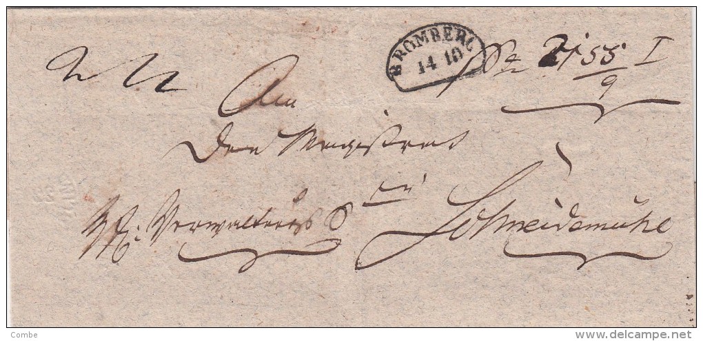 LETTRE RÉUTILISÉE POUR LA RÉPONSE SCHNEIDEMUHL (CACHET?) ( PILA POLOGNE) - BROMBERG ( BYDGOSZCZ POLOGNE ) / 5966 - Briefe U. Dokumente