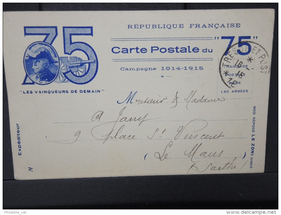 FRANCE - Thème 14 / 18 - Détaillons Collections - A Voir - Lot N° 6478 - Guerre De 1914-18