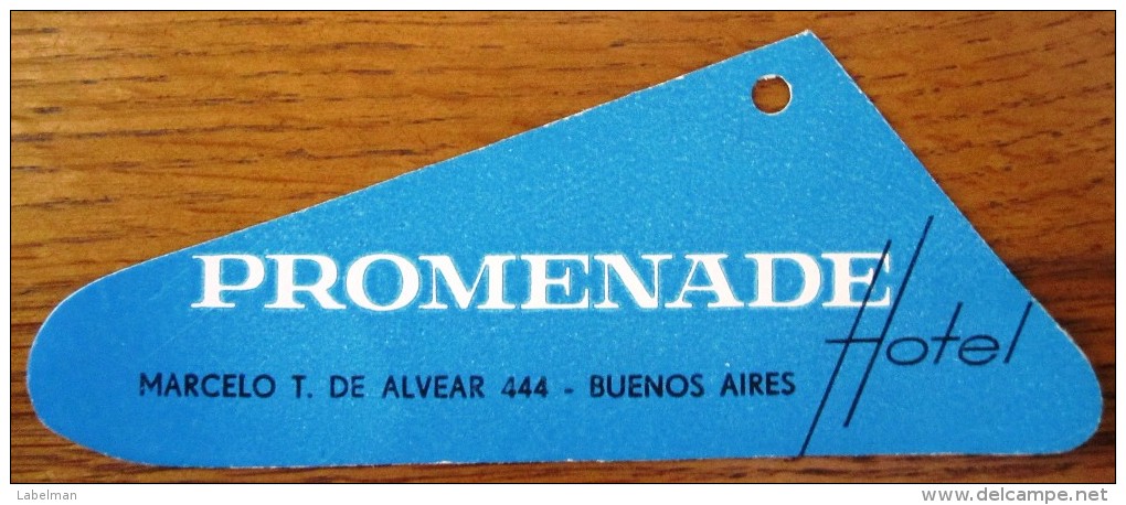 HOTEL PENSION MOTEL RESIDENCIA HOUSE BUENOS AIRES PROMENADE CORDOBA ARGENTINA DECAL LUGGAGE LABEL ETIQUETTE AUFKLEBER - Adesivi Di Alberghi