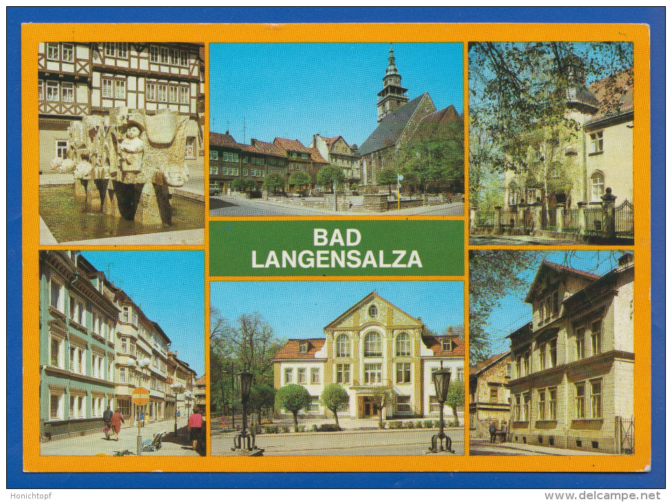 Deutschland; Bad Langensalza; Multibildkarte Mit Bonifaciusgasse Und Kulturhaus; Bild1 - Bad Langensalza